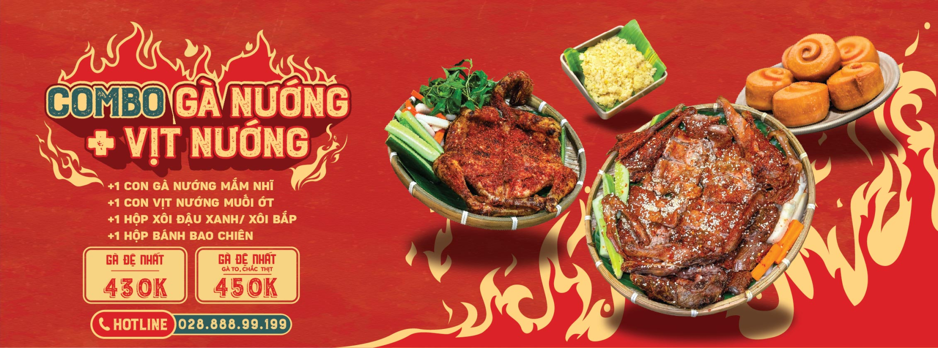 Combo Gà Nướng + Vịt Nướng